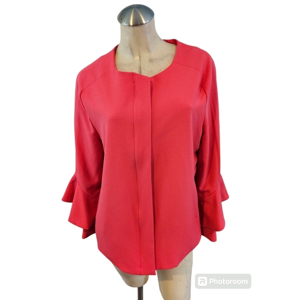 Nanette Lepore Size 12 Front Zip Blazer Jacket